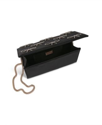 Woman's Julia Flap Clutch with Crystal Bows