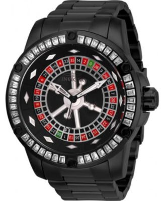 Men's 28715 Specialty Quartz 3 Hand Black Dial Watch