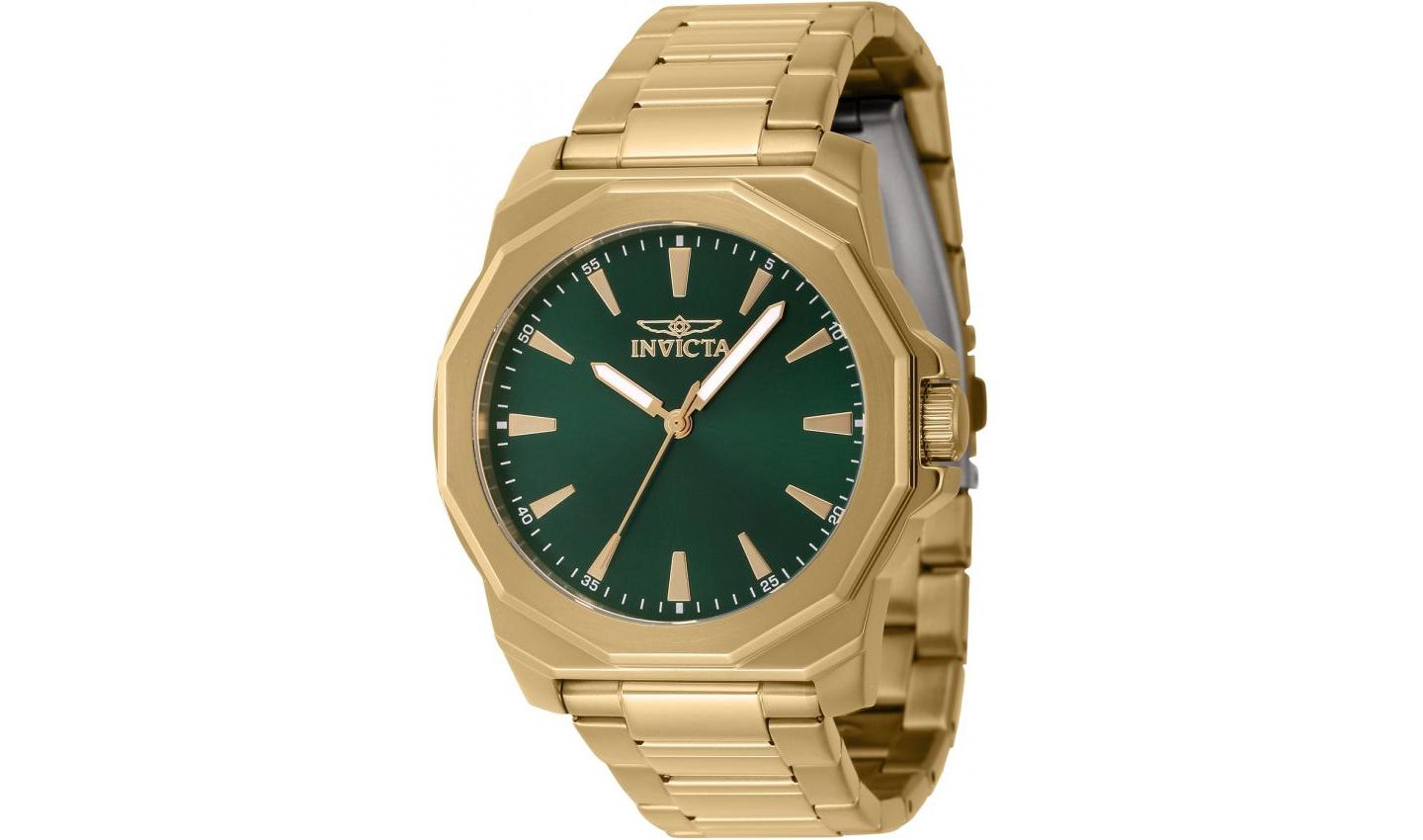 Мужские часы Invicta 46841 Speedway Quartz 3 Hand Green Dial — фото 3