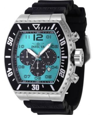 Men's 47285 Pro Diver Quartz Chronograph Black, Turquoise Dial Watch
