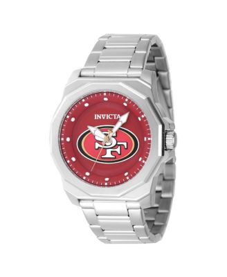 Men's 47923 NFL San Francisco 49ers Quartz 3 Hand Red Dial Watch