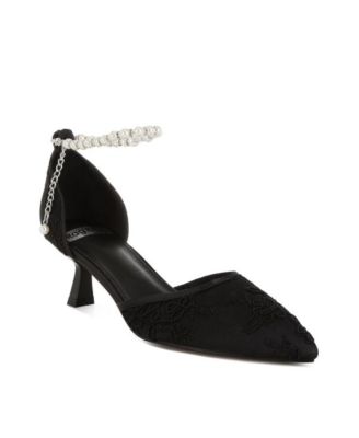 Womens Laika Lace Kitten Heel Sandals