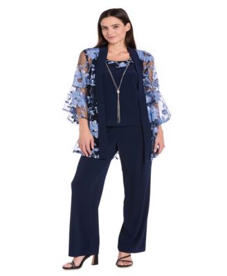Petite Jacket, Top and Pants 3-Piece Set