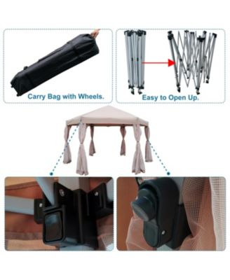 13 FT. W X 13 FT. D X 9.2FT Pop-Up Gazebo Tent Outdoor Canopy