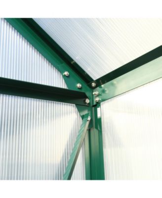 Premium Aluminum Greenhouse, Polycarbonate Panels, Sliding Door