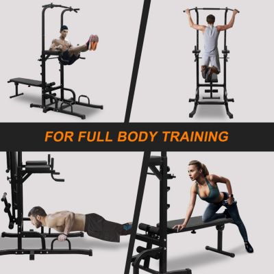 Streamdale Multifunctional Power Tower with Bench for Total Body Workout