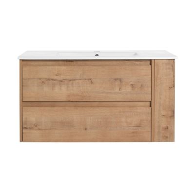 Streamdale 36" Wall Mounting Bathroom Vanity With Ceramic Sink, Soft Close Drawer