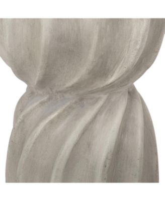 Sunburst Hourglass Concrete Outdoor Side Table