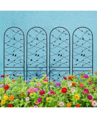 2-Pack 86.7" Metal Garden Trellis - Climbing Plant Support