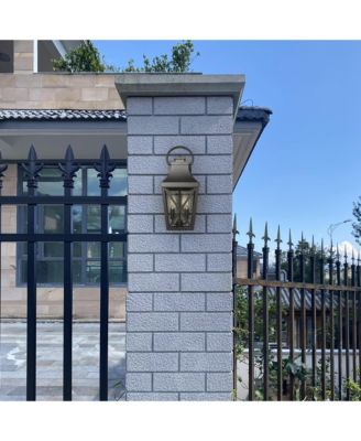 Waterproof Wall Sconce with Clear Glass Shade for Outdoor Use