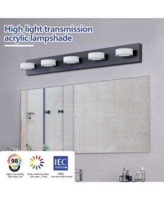 LED Vanity Lights Fixtures Over Mirror Bath Wall Lighting 5-Light