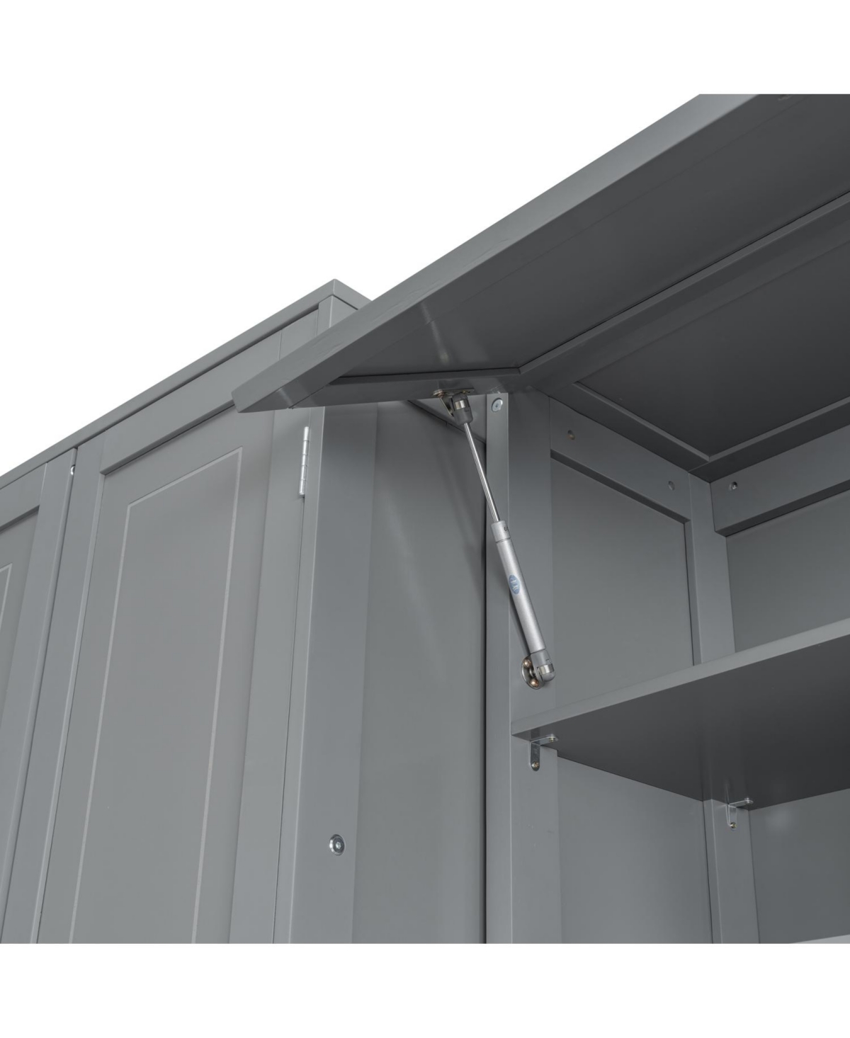 Streamdale Furniture Queen Size Murphy Bed Wall Bed with Closet Drawers and Shelves