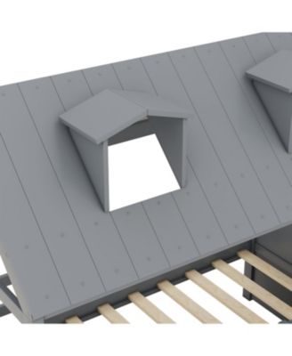 Twin Size Wood Bed House Bed Frame