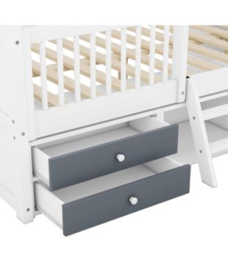 Full Size Wood Bed House Bed Frame