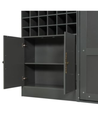 Queen Size Murphy Bed Wall Bed with Sofa Shelves USB & Light