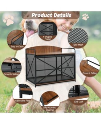 Dog Crate Furniture - Farmhouse End Table