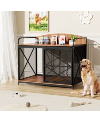 Dog Crate Furniture - Farmhouse End Table