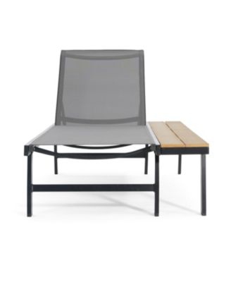 Chaise Lounge Set with Adjustable Mesh Seating