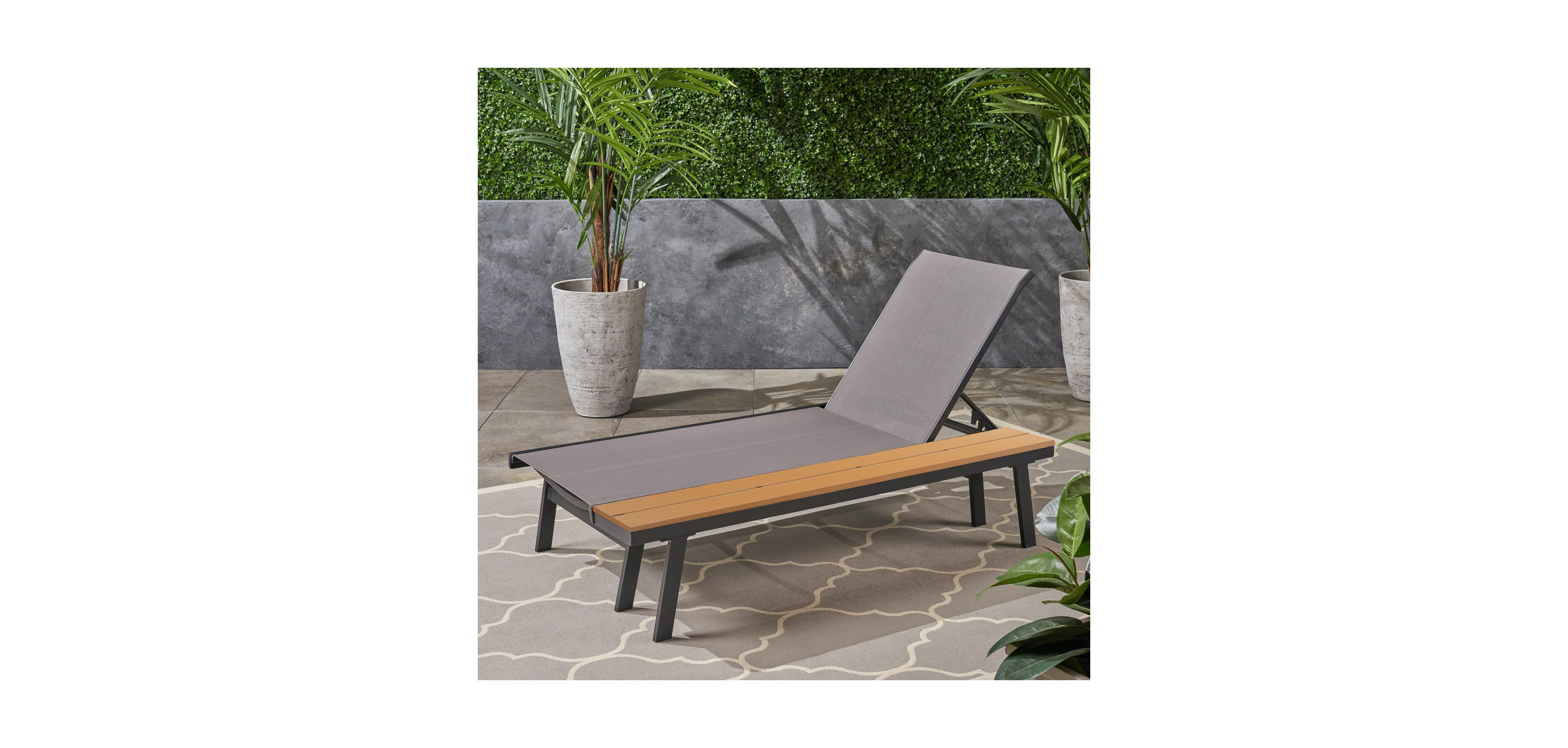 Streamdale Furniture Chaise Lounge Set with Adjustable Mesh Seating