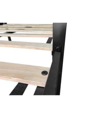 Triple Bunk Bed - Sturdy Metal Frame Wooden Slats