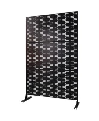 Metal Privacy Screen 76"x48" - Indoor/Outdoor Decorative Panel