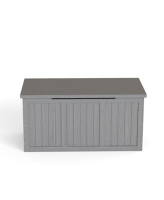 67 Gallon Wooden Deck Box - Outdoor Storage, Seat & Table Top