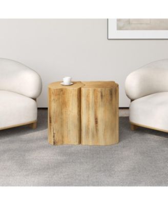Irregular End Table - Split Design, Indoor/Outdoor