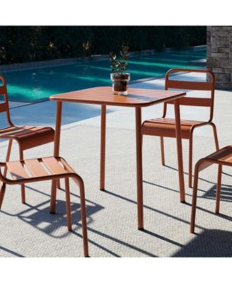 Sera Red Square Outdoor Table