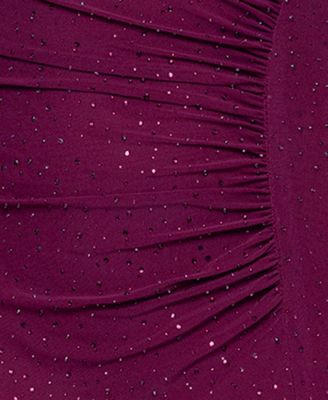 Petite Mock Neck Crinkle Detail Dress