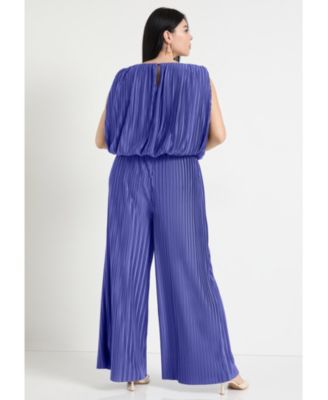 Women's June + Vie Plisse Dolman-Sleeve Cropped Top