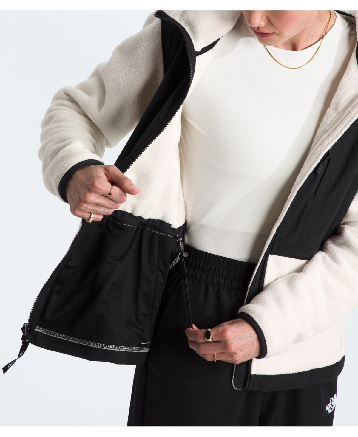 The North Face Womens Retro Denali Hoodie In Black