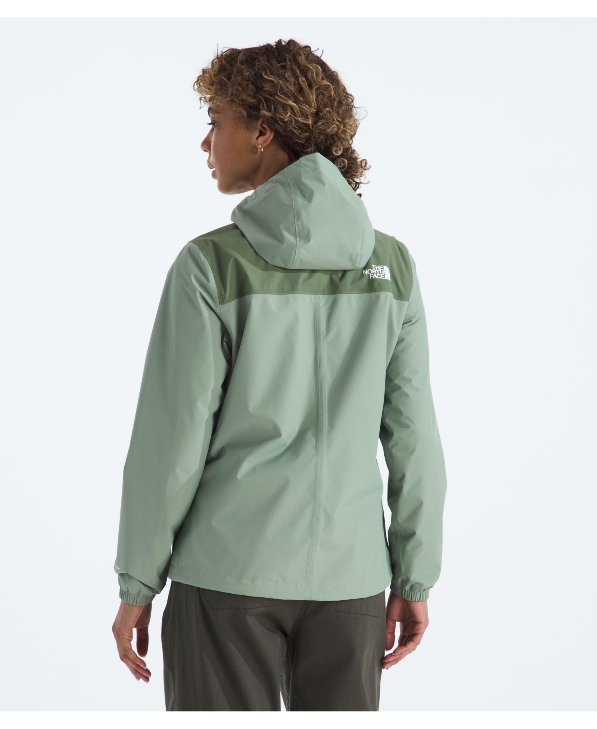 The North Face Antora Waterproof Hooded Rain Jacket In Green