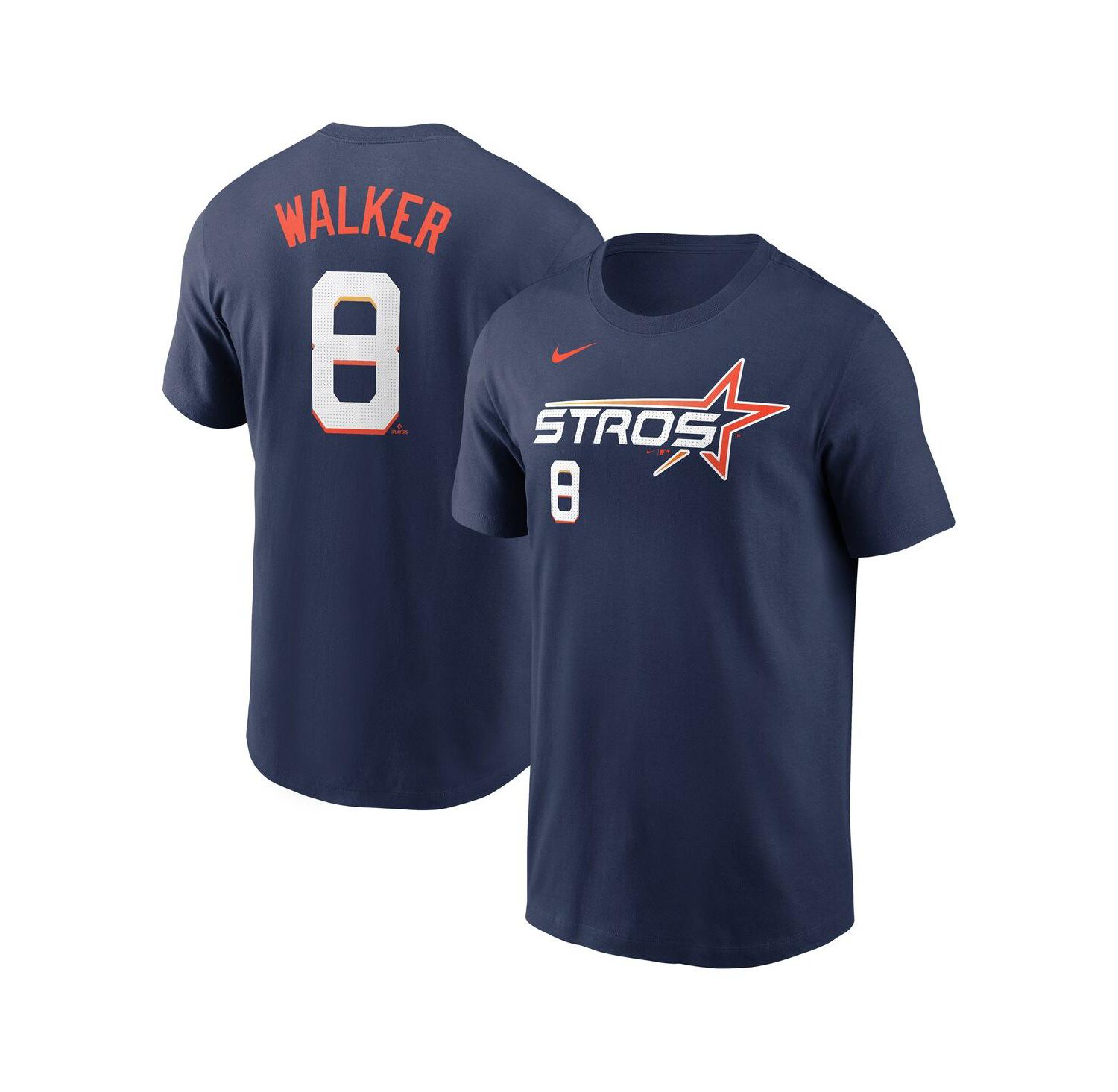 Men's Christian Walker Navy Houston Astros 2025 City Connect Fuse Name & Number T-Shirt