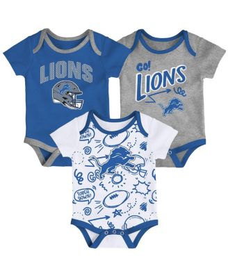 Outerstuff - Infant 3-Piece Detroit Lions All Day Play Bodysuit Set