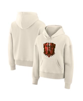 Fanatics - Women's Cream Cleveland Browns Dove Legacy Pullover Hoodie