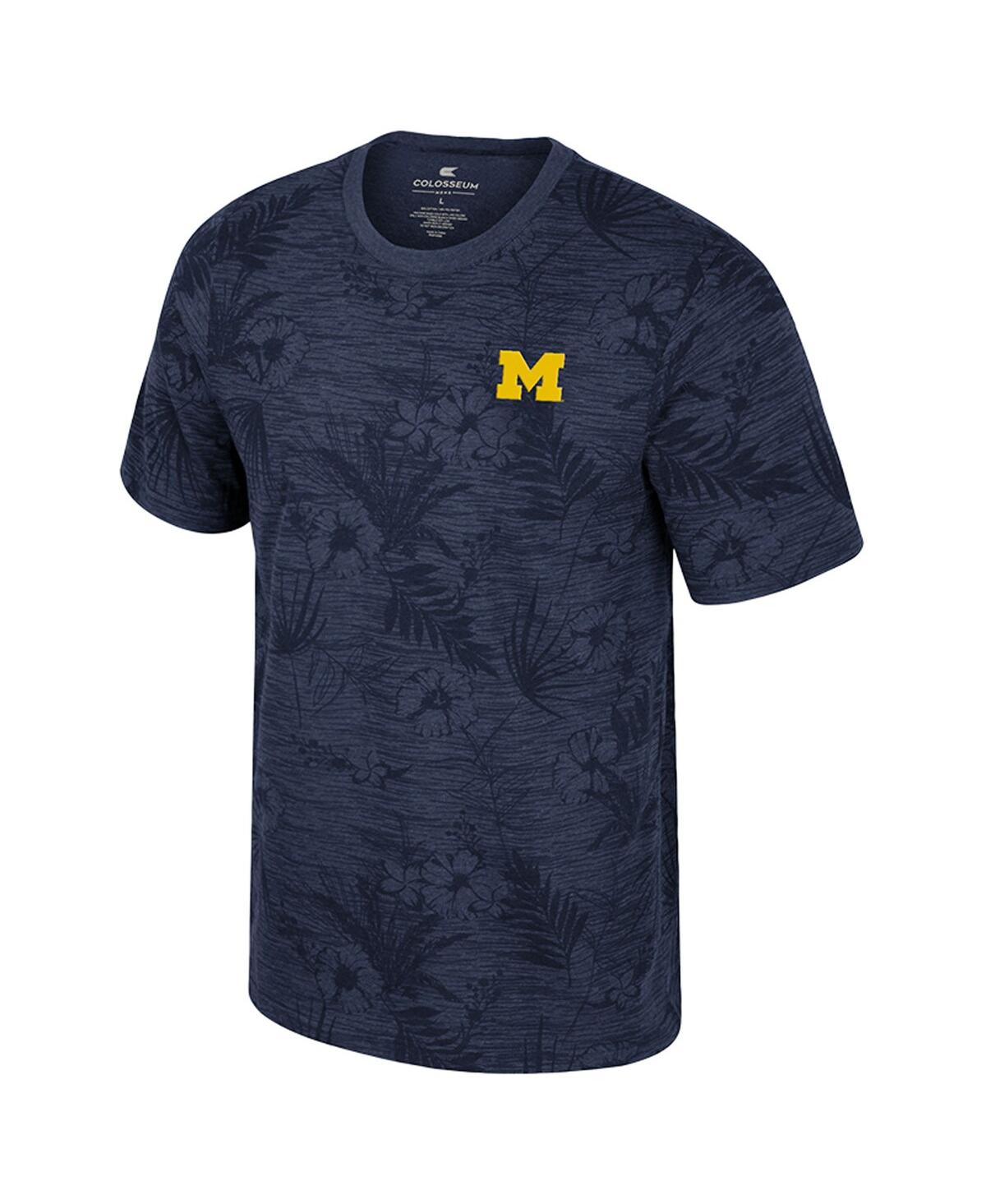Colosseum Big Boys And Girlsâ Navy Michigan Wolverines Fern T-shirt In Blue