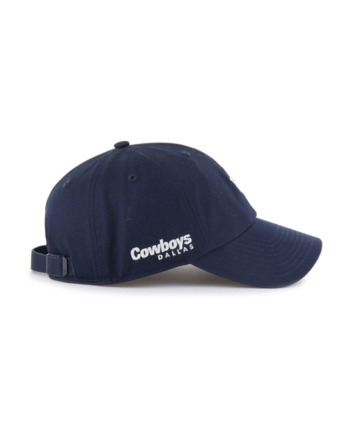 47 Brand Men's Navy Dallas Cowboys Foundational Clean Up Adjustable Hat In Blue