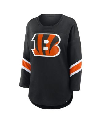 Women's Black Cincinnati Bengals Redzone 3/4-Sleeve T-Shirt