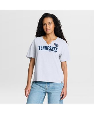 Fanatics - Women's White Tennessee Titans Redzone Slub Boxy T-Shirt
