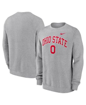 Nike - Men's Gray Ohio State Buckeyes Arch Pullover Sweatshirt