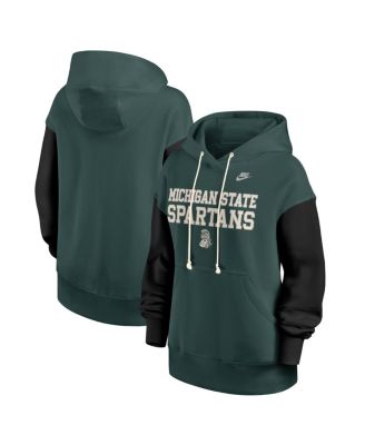 Nike - Women's Green/Black Michigan State Spartans Oversized Legacy Phoenix Pullover Hoodie