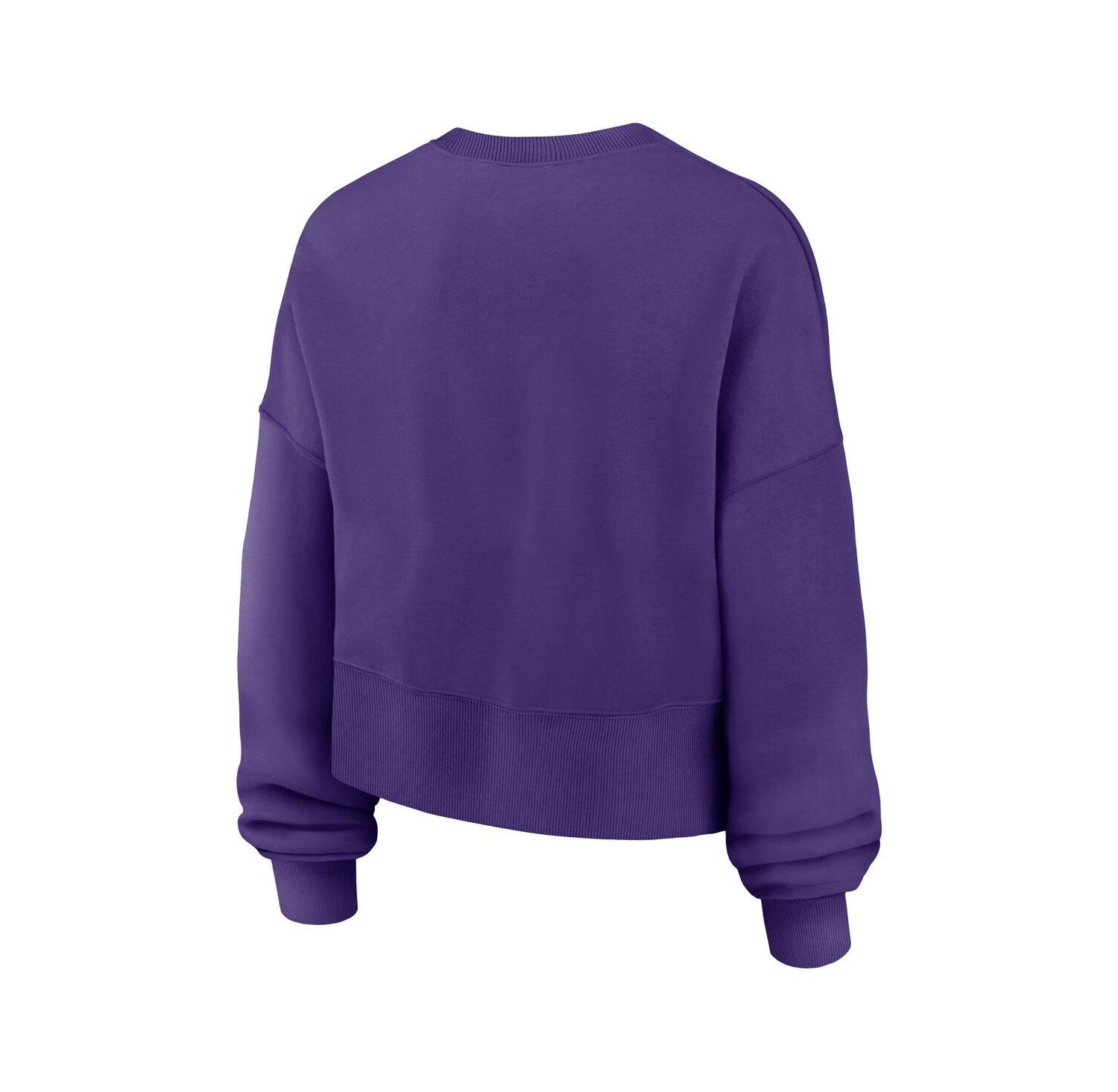 Women's Purple LSU Tigers Oversized Phoenix Arch Pullover Sweatshirt