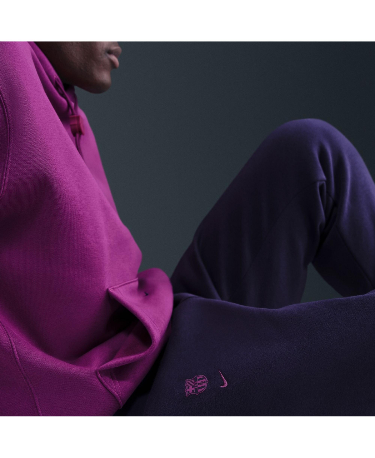 Nike Fc Barcelona Club  Men's Soccer Jogger Pants In Purple