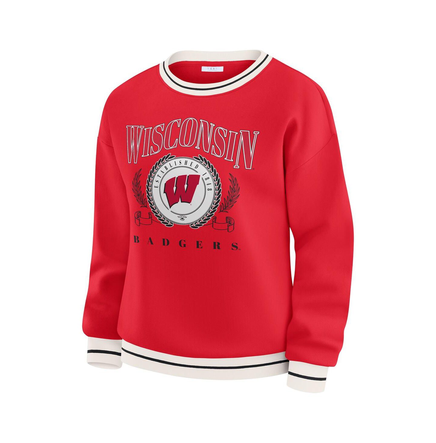 Женская толстовка WEAR by Erin Andrews Red Wisconsin Badgers Seal — фото 5