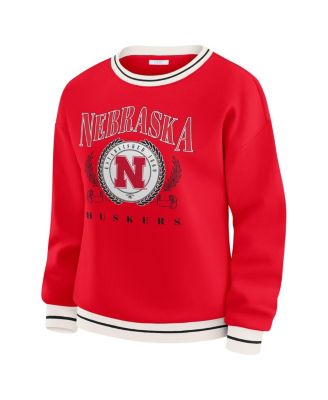 Women's Scarlet Nebraska Huskers Seal Sweatshirt