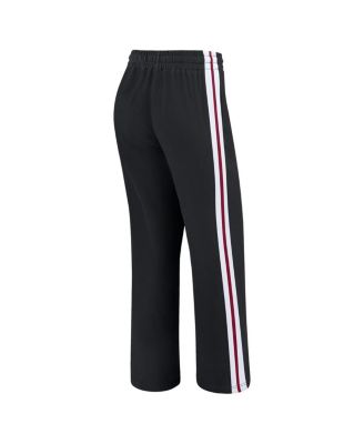 Women's Black Washington Commanders Color-Block Straight Leg Pants