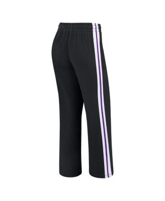 Women's Black Minnesota Vikings Color-Block Straight Leg Pants
