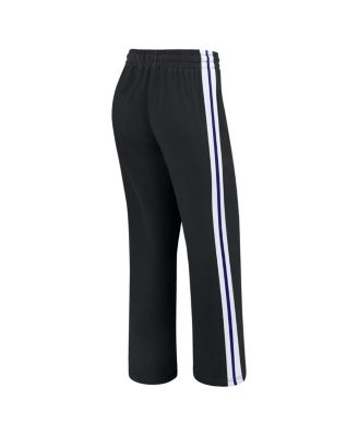 Women's Black Baltimore Ravens Color-Block Straight Leg Pants