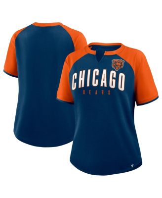 Fanatics - Women's Navy/Orange Chicago Bears Height Advantage T-shirt