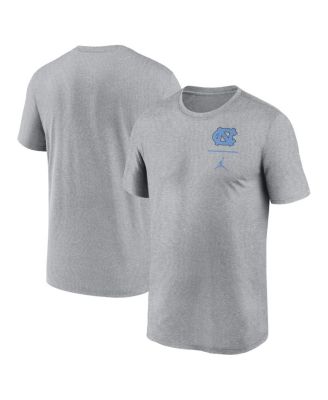 Jordan - Men's Heather Gray North Carolina Tar Heels Primary Logo Legend Performance T-shirt